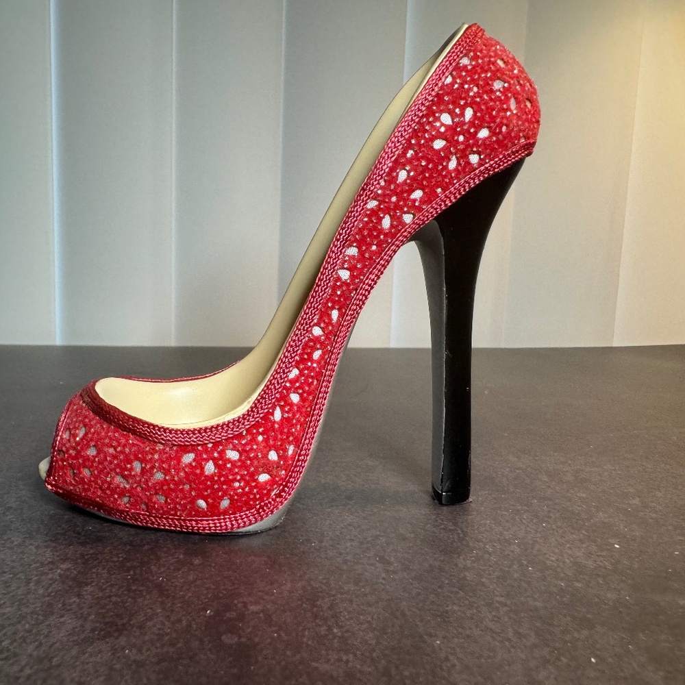 Red Shoe Shotglass Holder